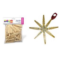 LEGNO DA DECORARE MEZZE MOLLETTE DA MM.72 PZ.100