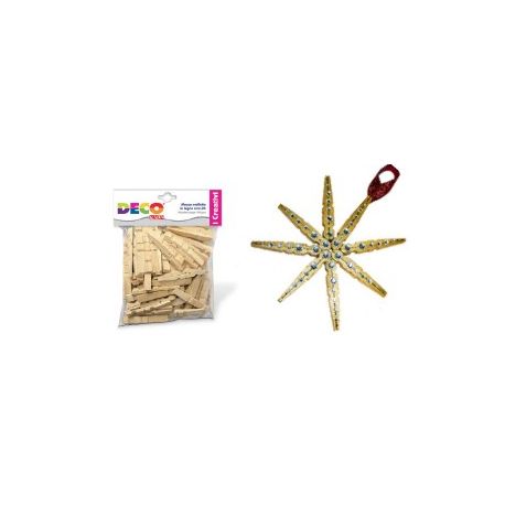 LEGNO DA DECORARE MEZZE MOLLETTE DA MM.72 PZ.100