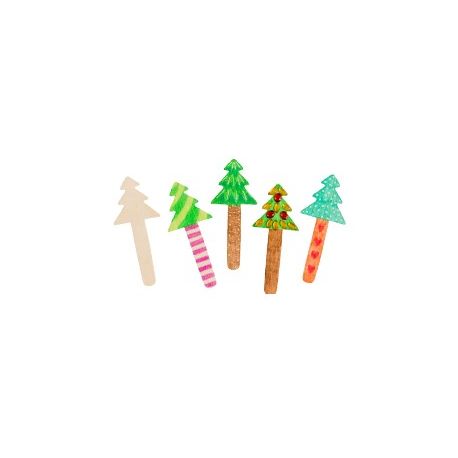 LEGNO DA DECORARE STECCHE ALBERO DI NATALE PZ.10 C