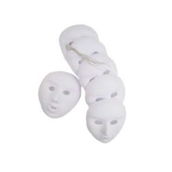 MASCHERA BIANCA PZ.6 CM. 18X15