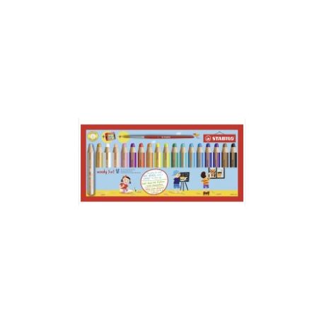 MATITONI STABILO WOODY 3 IN 1 18 COLORI + TEMPERON
