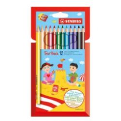 MATITONI COLORATI STABILO TRIO MAXI PZ.12