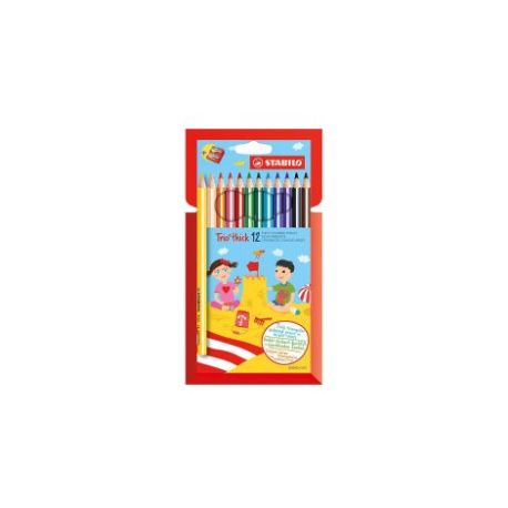 MATITONI COLORATI STABILO TRIO MAXI PZ.12