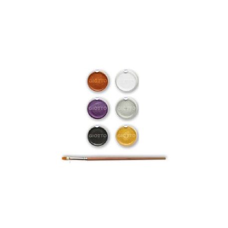 GIOTTO MAKE UP SET 6 OMBRETTI COL. METALLICI