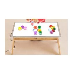 TAVOLO CON PIANO LUMINOSO CM. 63,5X46X29H