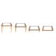TAVOLO LUMINOSO 4 ALTEZZE CM. 60X60X2/12/30/42h