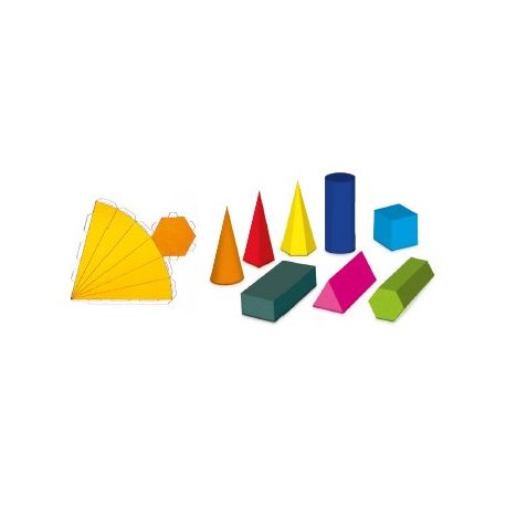 SOLIDI GEOMETRICI TAVOLE IN CARTONE PER BAMBINI