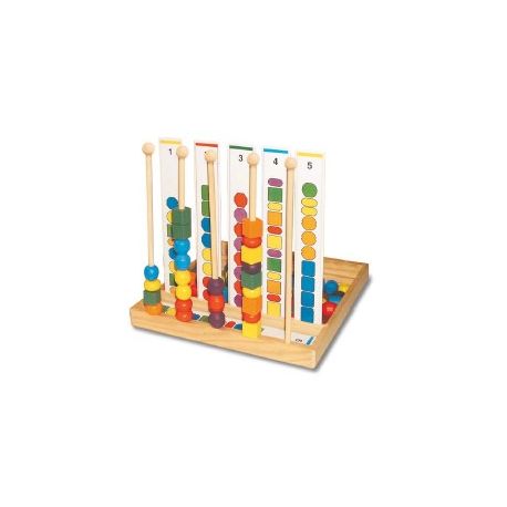 A. SEQUENZ. LEGNO 45 PERLE 5 FILE 10 TESS. PER BAMBINI