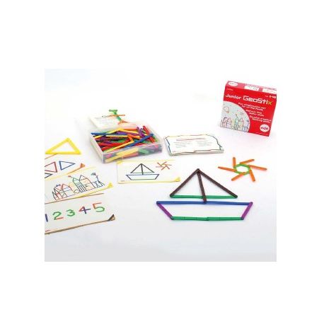 STECCHE GEOMETRICHE PZ.200 + SCHEDE PER BAMBINI