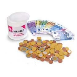 EURO BARATTOLO 96 BANCONOTE + 112 MONETE