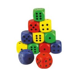 DADO CM. 3X3X3 PZ. 12 COLORATI