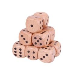 DADO CM. 3X3X3 PZ. 12 NATURALE