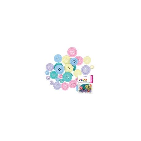 BOTTONI MM.25 COLORE PASTELLO PZ.30 PER BAMBINI