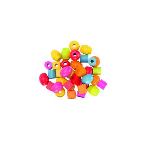 PERLE IN LEGNO CM. 2 PZ.45 PER BAMBINI