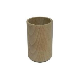 LEGNO DA DECORARE PORTAMATITE TONDO ? 6 CM.9H