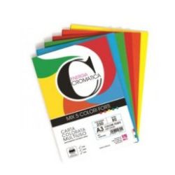 CARTA A3 GR. 80 FG.250 CROMATICA 5 COL. TENUI