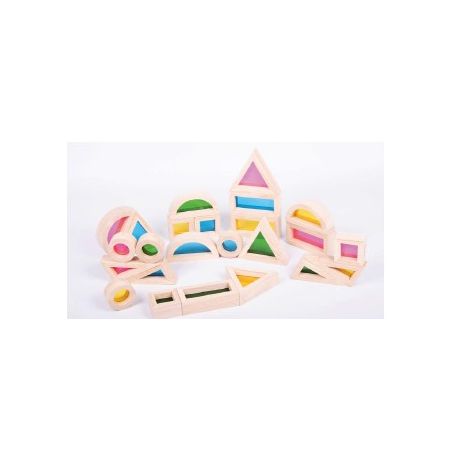 SET BLOCCHI ARCOBALENO PZ.24 PER BAMBINI
