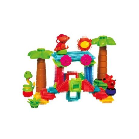 COSTRUZIONE A PETTINE BRISTLE BLOCK GIUNGLA PZ.56 PER BAMBINI