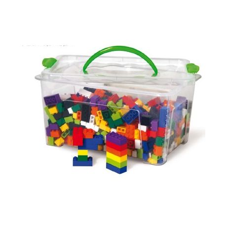 MATTONCINI MICRO COMPATIBILI - BAULETTO 580 PEZZI PER BAMBINI