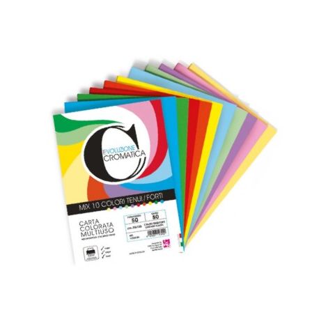CARTA FOT. A4 TINTE FORTI\5 COL. GR.80 100FG