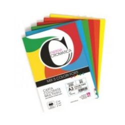 CARTONCINO A3 GR.200 FG.100 CROMATICA 5 COL. FORTI