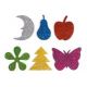FORME GOMMA CREPP GLITTER PZ.44 FORME ASS.