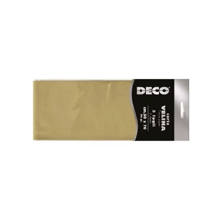 CARTA VELINA METALLIZZATA CM.50X76 FG.5 ARGENTO