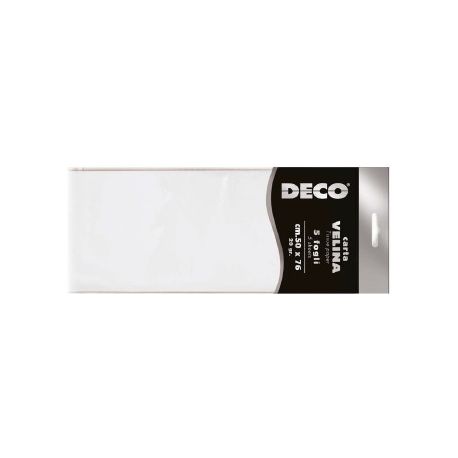 CARTA VELINA PERLESCENTE FG. 5 CM. 50X76 BIANCO