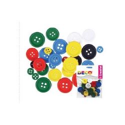 BOTTONI DA INFILARE MM.25 COLORE CLASSICI PZ.30