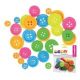 BOTTONI DA INFILARE MM.25 COLORE NEON PZ.30