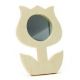LEGNO DA DECORARE SPECCHIO TULIPANO CM. 10X14X1
