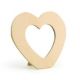 LEGNO DA DECORARE SPECCHIO CUORE CM. 14X13X1