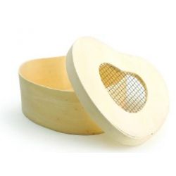 LEGNO DA DECORARE SCATOLA CUORE CM. 12,5X12,5X5,5