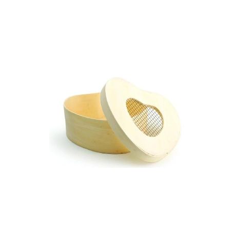 LEGNO DA DECORARE SCATOLA CUORE CM. 12,5X12,5X5,5