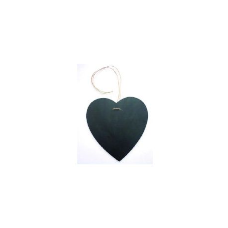 CUORE DA APPENDERE IN FINTA ARDESIA CM. 23X23