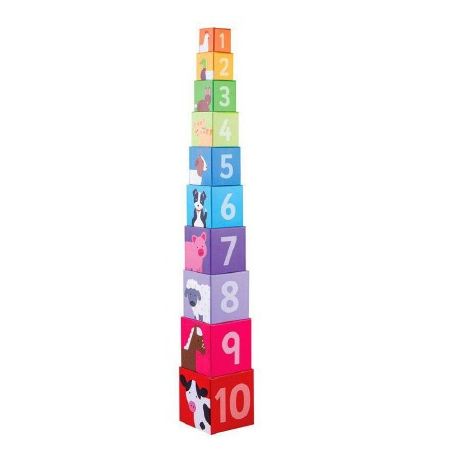 CUBI IMPILABILI ANIMALI DA CORTILE PER BAMBINI
