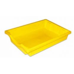 CONTENITORE BASSO CM.43X31,5X7,5H - GIALLO