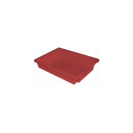 CONTENITORE BASSO CM.43X31,5X7,5H - ROSSO PER BAMBINI