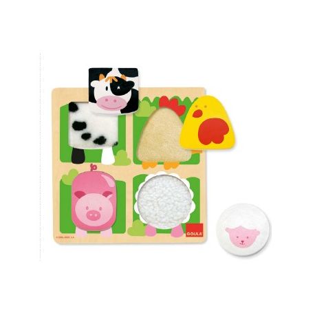 PUZZLE FATTORIA TATTILE PER BAMBINI