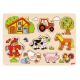 PUZZLE LEGNO C/POMELLI 9 PZ FATTORIA