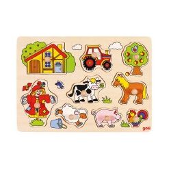 PUZZLE LEGNO C/POMELLI 9 PZ FATTORIA