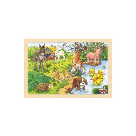 PUZZLE LEGNO 24 PZ LA FATTORIA PER BAMBINI