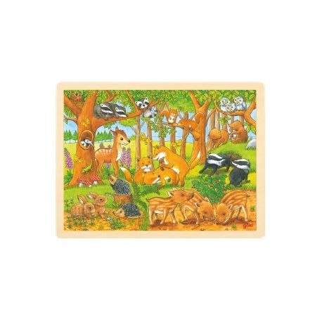 PUZZLE LEGNO 48 PZ IL BOSCO PER BAMBINI