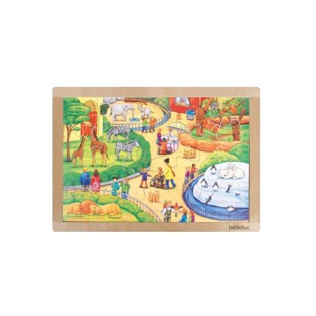 PUZZLE LEGNO ALLO ZOO PER BAMBINI