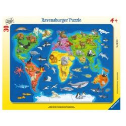 PUZZLE PLANISFERO ANIMALI