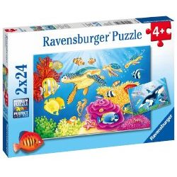 PUZZLE 2X24 ANIMALI DAL MONDO
