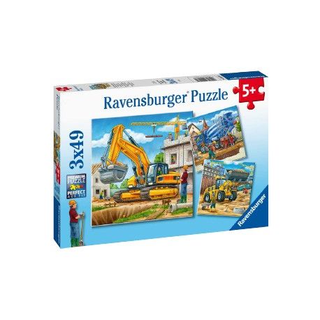 PUZZLE 3X49 MEZZI DA LAVORO PER BAMBINI