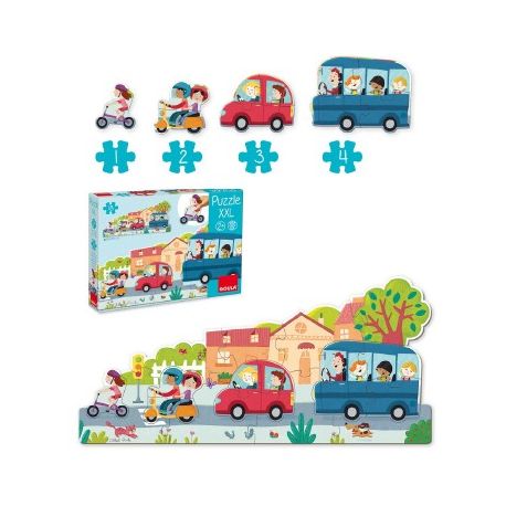 PUZZLE XXL VEICOLI - 18 PZ PER BAMBINI