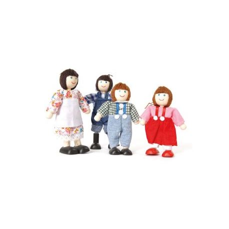 FAMIGLIA DEL FATTORE IN LEGNO - PZ. 4 PER BAMBINI