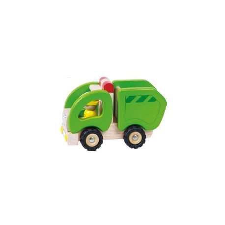 CAMION NETTEZZA URBANA IN LEGNO PER BAMBINI